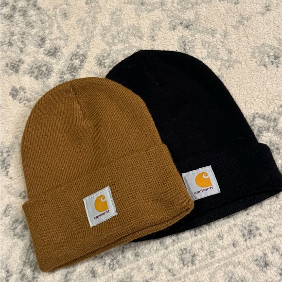 Carhartt Accessories Carhartt Beanies Brown And Black Poshmark